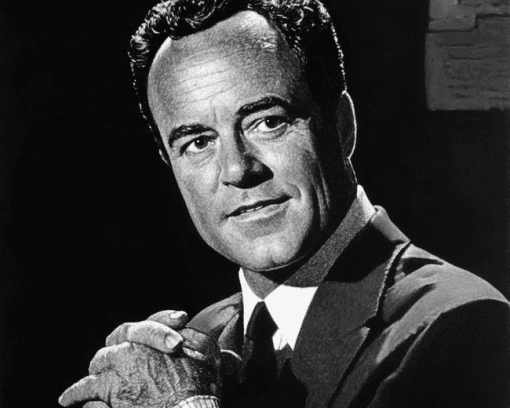 Jack Lemmon Monochrome Diamond Painting