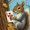 Jack of Diamonds Squirrel Diamond Painting