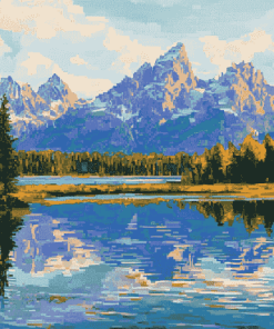 Jackson Lake Scenic Beauty Diamond Painting