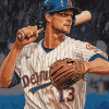 Jacob DeGrom Baseball Legend Diamond Painting