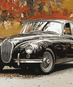 Jaguar Mark 1 Classic Cars Diamond Painting