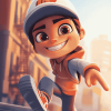 Jake Subway Surfers Animation Diamond Painting