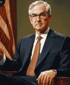 Jerome Powell Iconic Politicians Diamond Painting