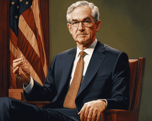 Jerome Powell Iconic Politicians Diamond Painting