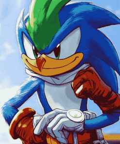 Jet The Hawk Sonic Diamond Painting