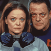 Jodie Foster and Anthony Hopkins in Silence of the Lambs Diamond Painting