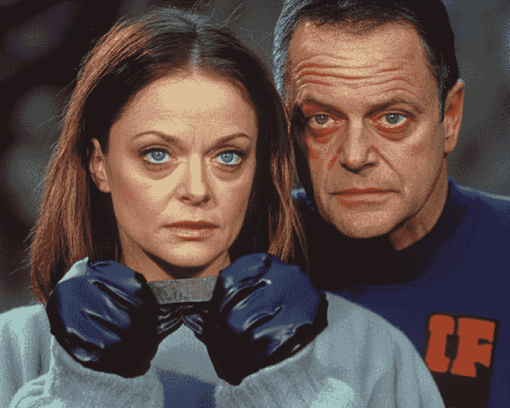 Jodie Foster and Anthony Hopkins in Silence of the Lambs Diamond Painting