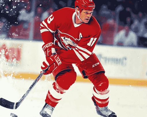 Joe Kocur Detroit Redwings Diamond Painting