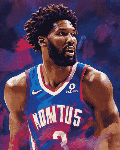 Joel Embiid Basketball Icon Diamond Painting