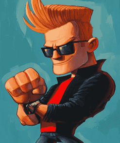 Johnny Bravo Cartoon Diamond Painting