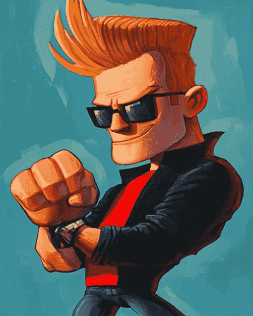 Johnny Bravo Cartoon Diamond Painting