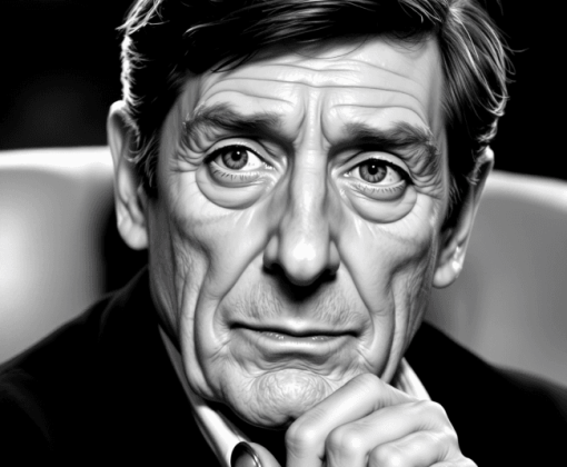 Jonathan Frid Black and White Diamond Painting