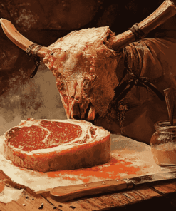 Juicy Tomahawk Feast Diamond Painting