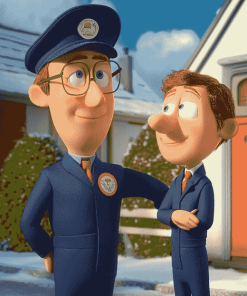 Julian and Postman Pat Animation Diamond Painting