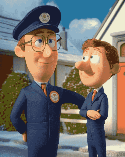 Julian and Postman Pat Animation Diamond Painting