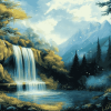 Jungle Waterfalls Diamond Painting