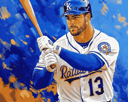 Kansas City Royals Baseball Players Diamond Painting