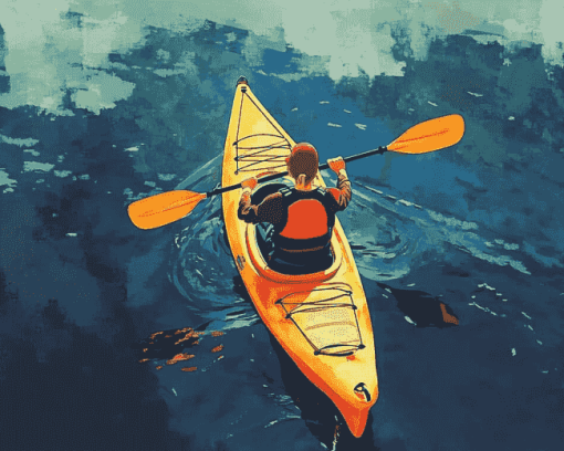 Kayaking Adventure Animation Diamond Painting