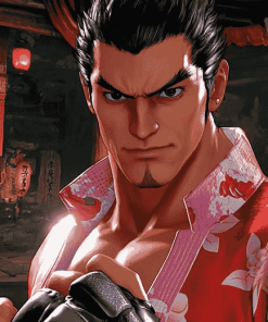 Kazuya Mishima Tekken Animation Diamond Painting