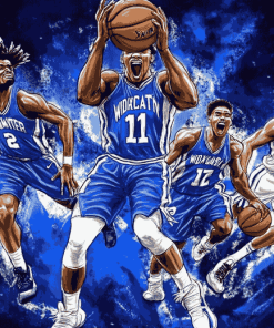 Kentucky Wildcats Basketball Icons Diamond Painting