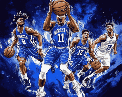 Kentucky Wildcats Basketball Icons Diamond Painting