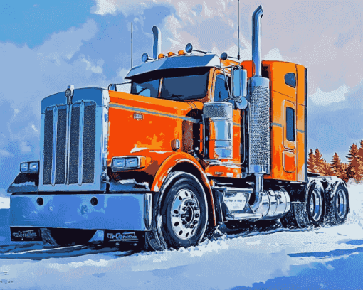 Kenworth Semi Trucks Diamond Painting