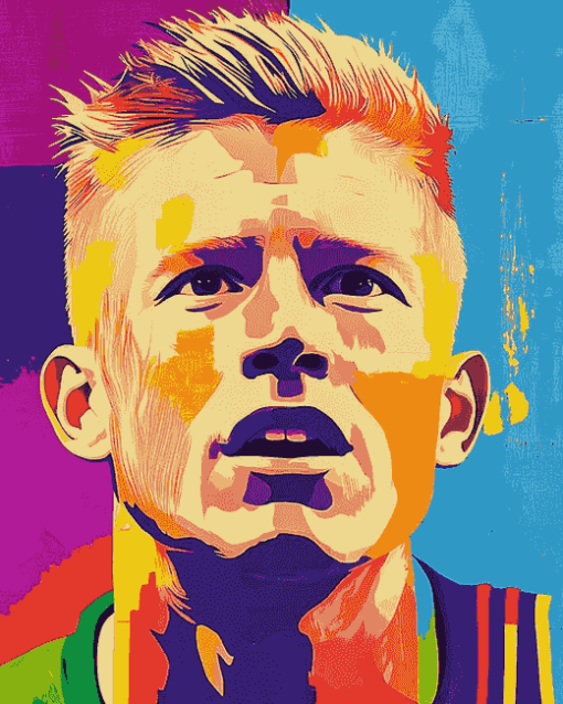 Kevin De Bruyne Pop Art Diamond Painting