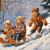 Kids Winter Fun Diamond Painting