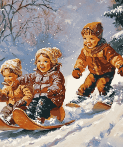 Kids Winter Fun Diamond Painting