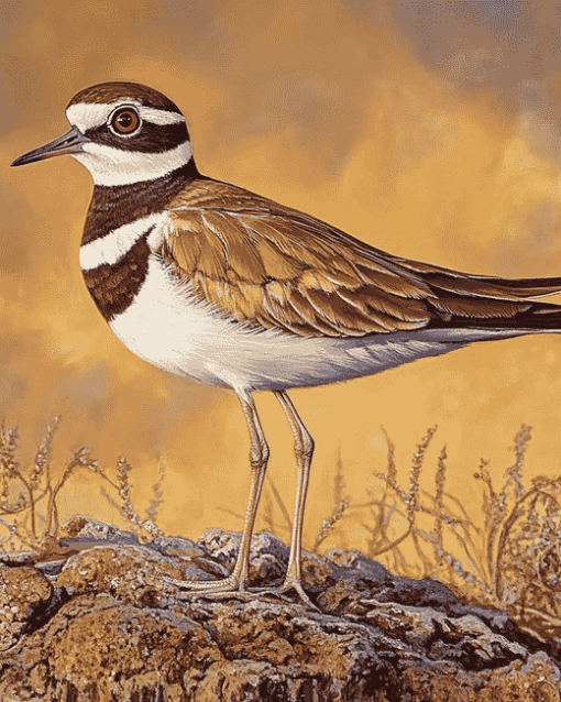 Killdeer Bird Diamond Painting