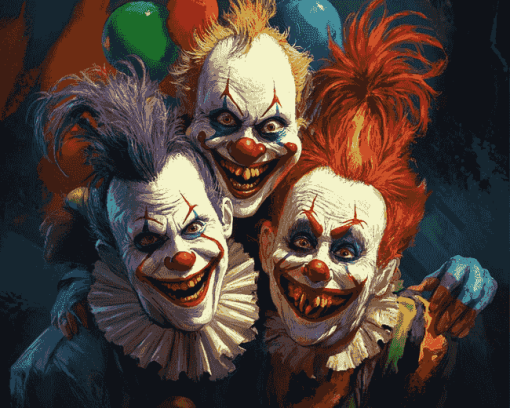 Killer Clowns Animation Diamond Painting