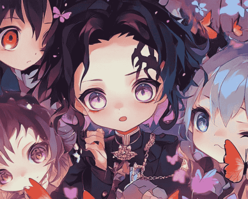 Kimetsu No Yaiba Chibi Anime Diamond Painting