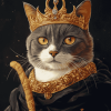 King Cat Anime Diamond Painting