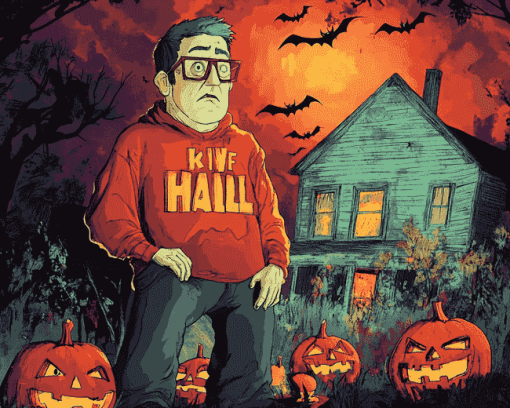 King Of The Hill Halloween Scene Diamond Painting