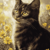 Kitten in Meadow Diamond Painting