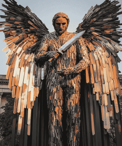 Knife Angel British Icon Diamond Painting