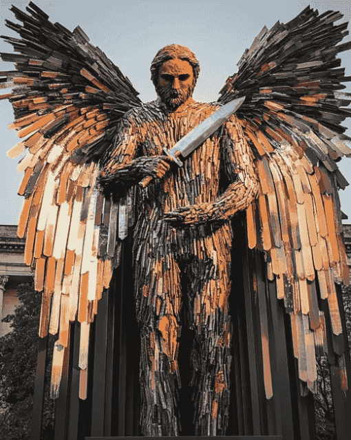 Knife Angel British Icon Diamond Painting