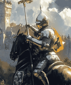 Knights Jousting Warriors Diamond Painting