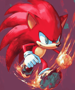 Knuckles The Echidna Animation Diamond Painting