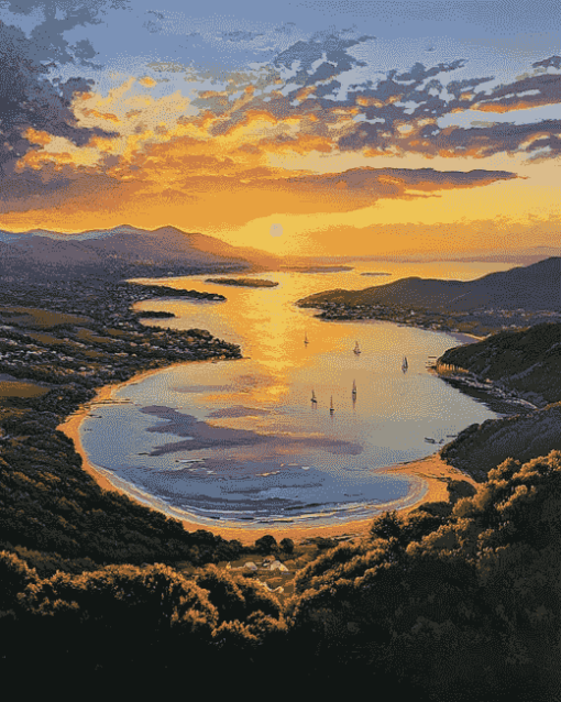 Knysna Beaches Sunset Diamond Painting