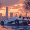 Koenigsegg Agera Sunset View Diamond Painting