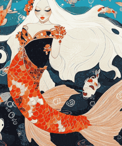 Koi Fantasy Mermaid Diamond Painting