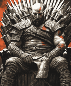 Kratos Game of Thrones Diamond Painting