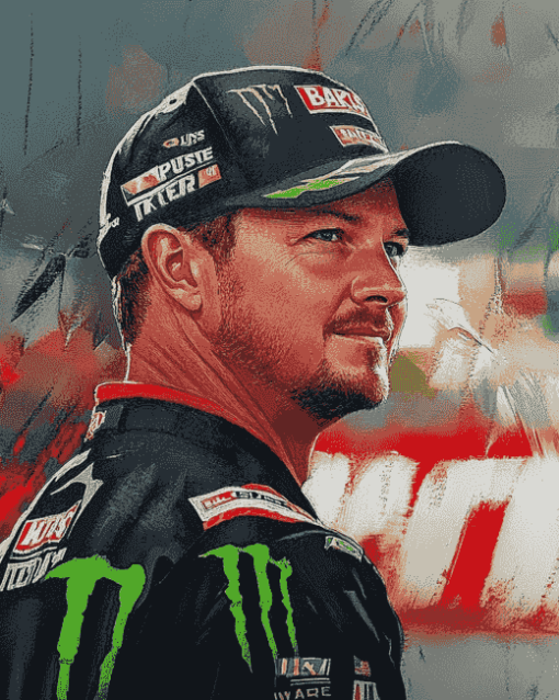 Kurt Busch Racing Legend Diamond Painting