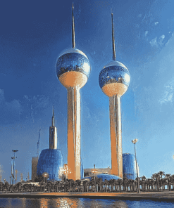 Kuwait City Skyline Diamond Painting