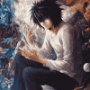 L Lawliet Anime Character Diamond Painting