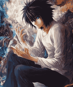 L Lawliet Anime Character Diamond Painting