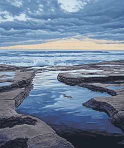 La Jolla Beach Seaside Diamond Painting