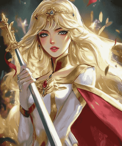 Lady Oscar Anime Fantasy Diamond Painting