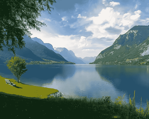 Lake Idro Scenic Views Diamond Painting